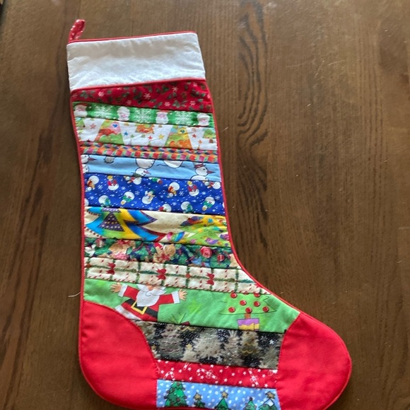 COPY - Christmas stocking with white cuff 19x7 inches - Picture 1 of 3